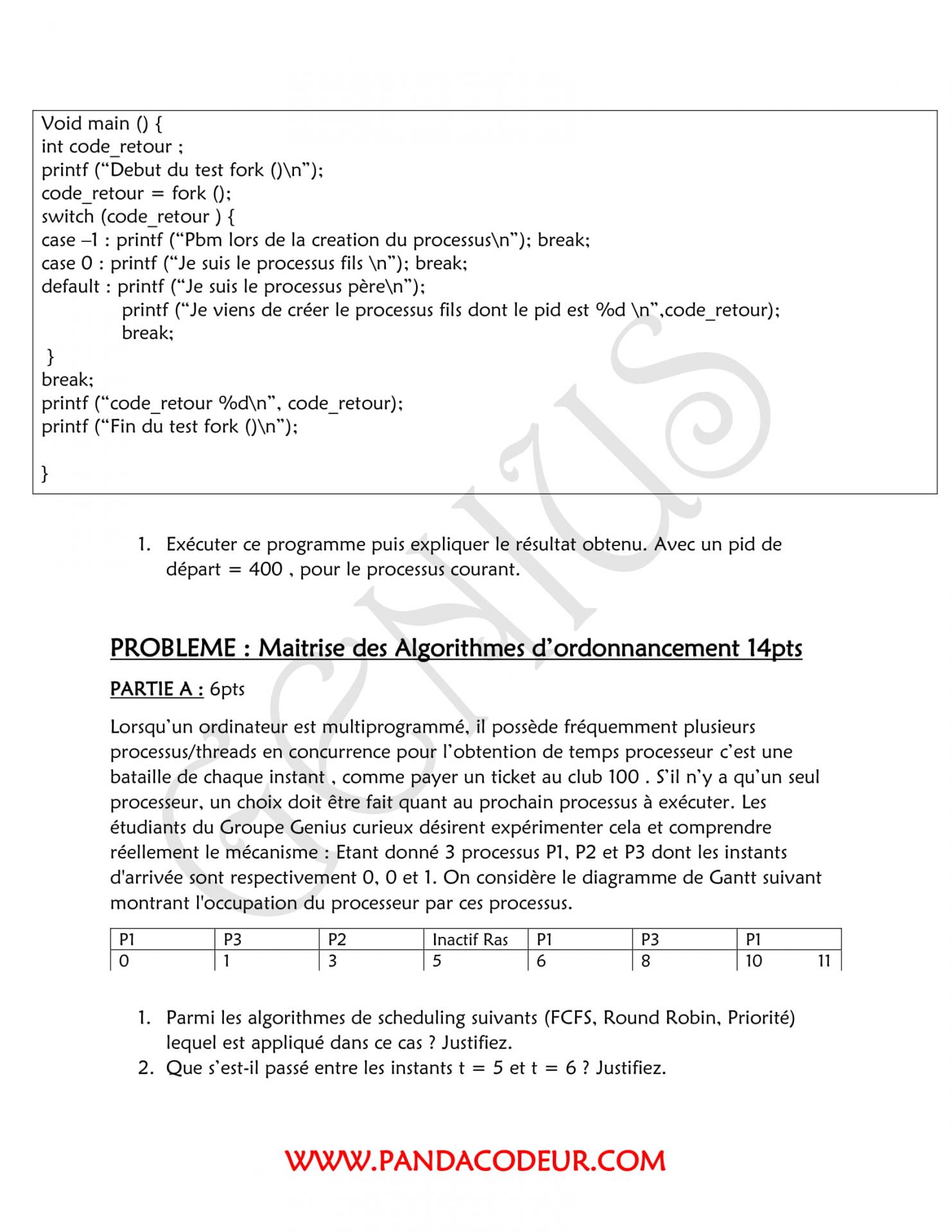 Evaluation systeme dexploitattion 2